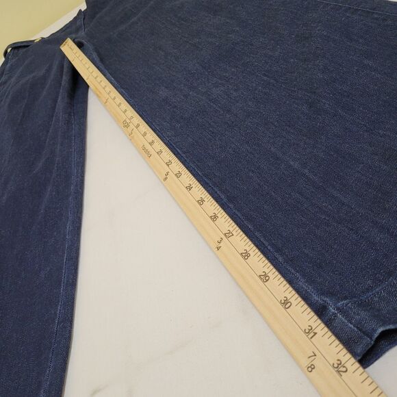 NEW 16 WIDE LEG LIZ CLAIRBORNE DARK WASH MID RISE TROUSERS JEANS 1X NWT - Picture 5 of 13